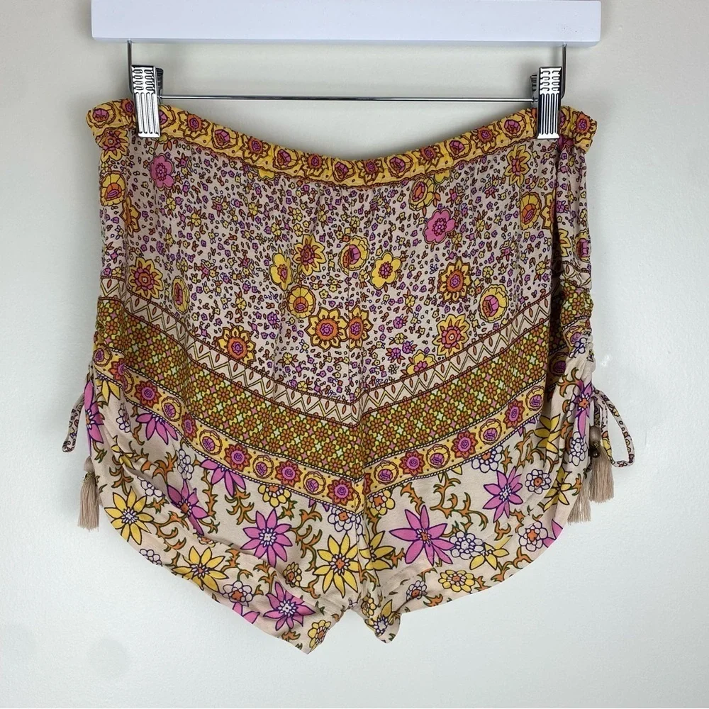 SPELL Boho Blossom Shorts Yellow Floral XS